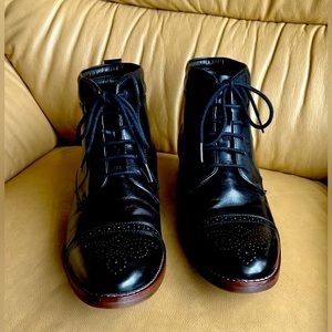 Men’s Black Laced Dress Boots - Johnston & Murphy 9.0